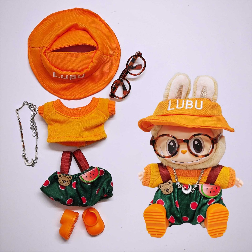 Party Games 15 In 1 - 15/17 cm Labubu Puppe Kleidung Mini