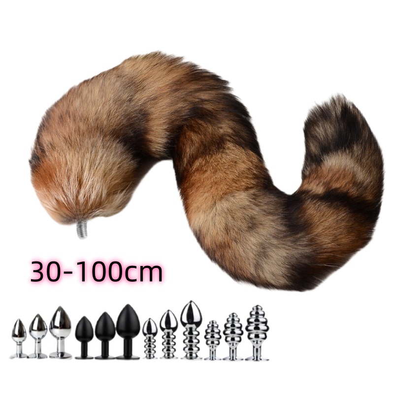 Party Games Adults Funny - 30–100 cm sexy echte Fuchsschwänze mit