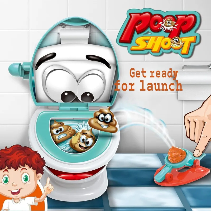 Party Games 15 In 1 - Poop-Spiel Toiletten-Spielzeug mit 12 Poops, 2