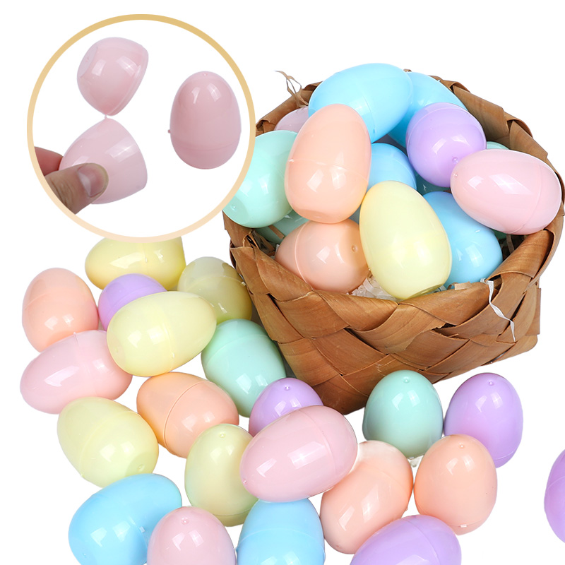 Party Games Egg - 12/24er-Pack befüllbare Ostereier aus Kunststoff –