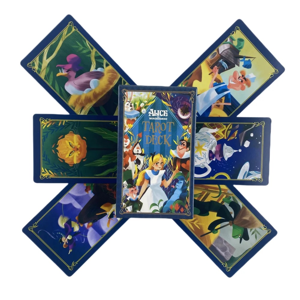Party Games Alice In Wonderland - Alice im Wunderland Tarot Deck Karte