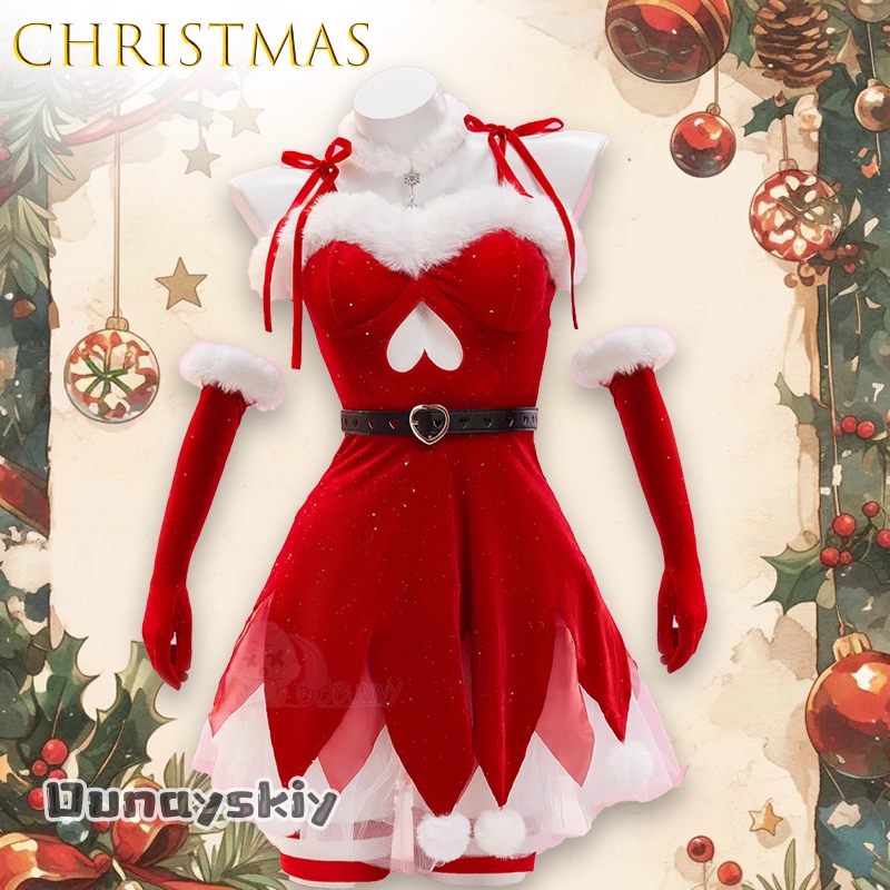 Party Games Online - AOriginal Red Christmas Elf Velvet Trägerloses