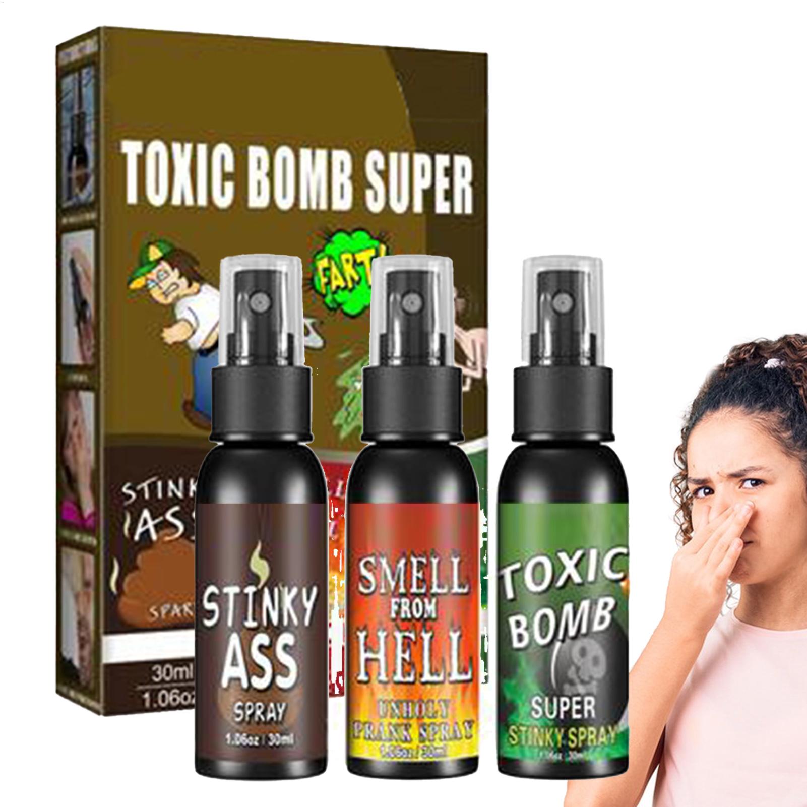 Party Games Bomb - Heiß begehrter Furzspray: Stinkbomben-Flüssigkeit für Scherze