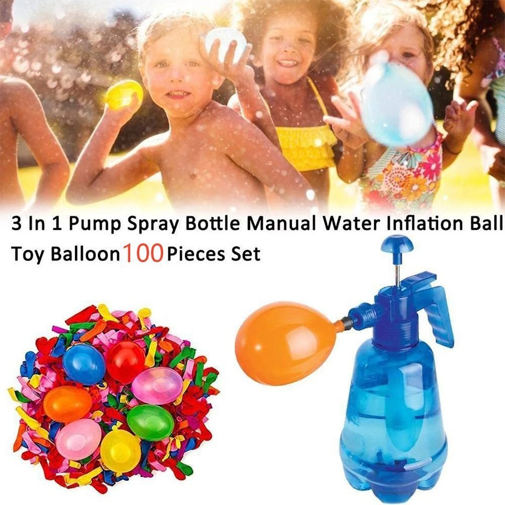 Party Games Bomb - Tragbare Luft-Wasser-Bomben-Ballonpumpe mit Luftballons für Kinderpartys,