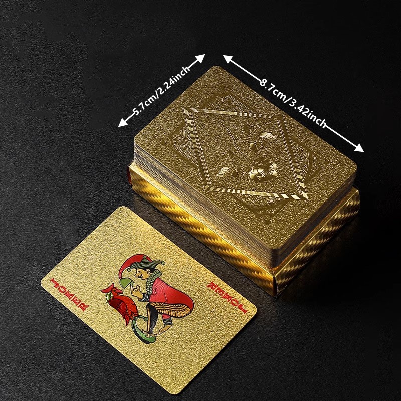 Goldfolie-Totenkopf-Pokerkarte – Party Games Using Cards Bewertung und Preis