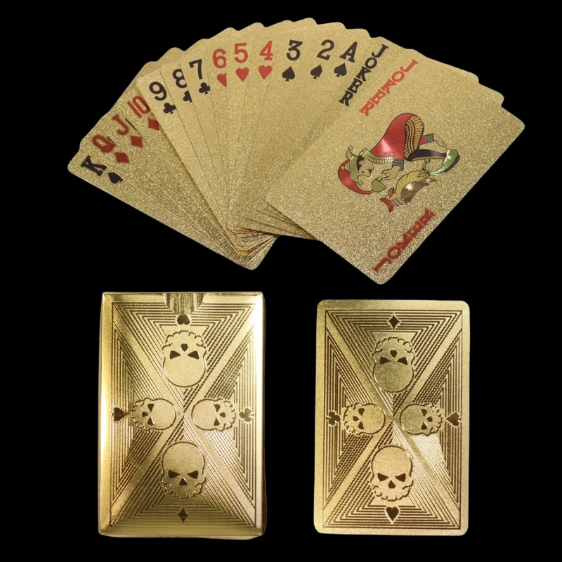 Goldfolie Schädel Poker Karten – Party Games Using Cards Bewertung und Preis
