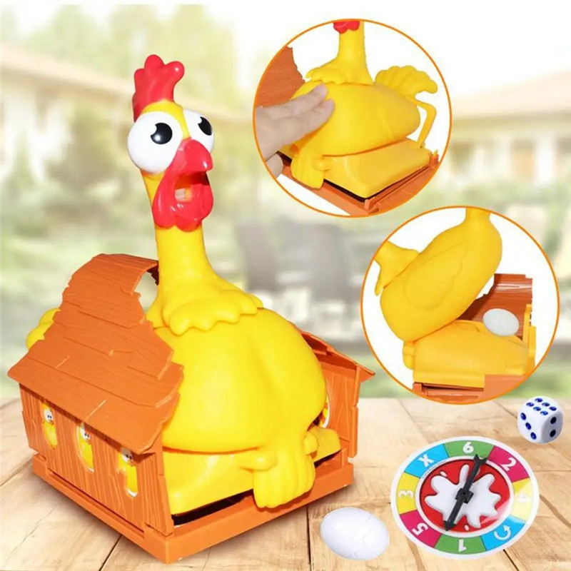 Lustiges Glückshuhn, das Eier  – Party Games Egg Bewertung und Preis