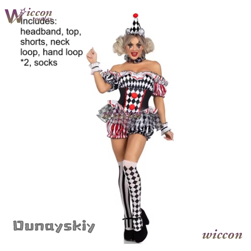 Frauen Clown Cosplay Kostüm Zi – Party Games Online Bewertung und Preis