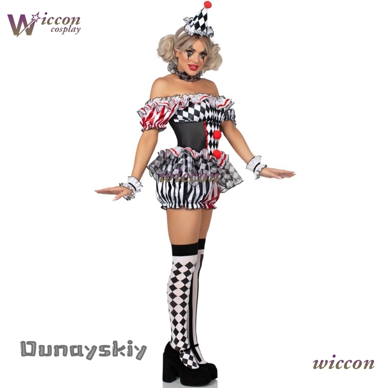 Frauen Clown Cosplay Kostüm Zi – Party Games Online Bewertung und Preis