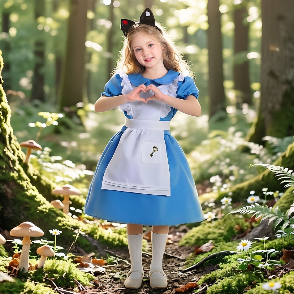Kinder Mädchen Blaues Alice im – Party Games Alice In Wonderland Bewertung und Preis